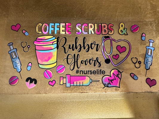 Coffee Scrubs + Rubber Gloves